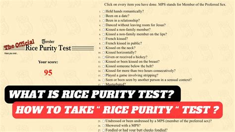 meaning of rice purity test|The Truth Behind the Rice Purity Test: Everything You Need to .